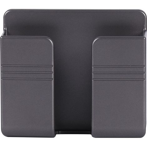 Support mural pour téléphone portable, lot de 4, avec adhésif 3M, support mural pour téléphone portable, télécommande, support mural, support de téléphone pour lit, salon (gris)