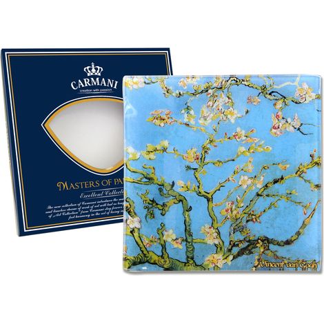 Carmani, plato decorativo de Van Gogh - Almendro en flor