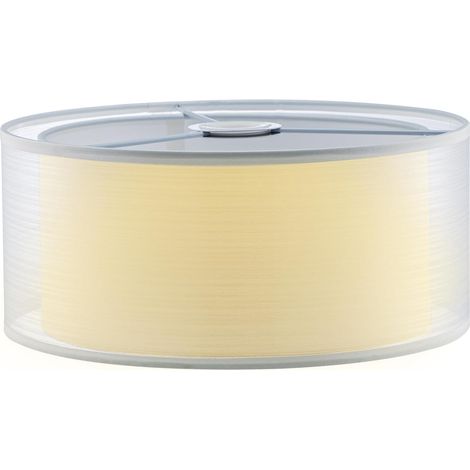 Trintion 2 Tier Light Shade Ceiling, Modern Large Lamp Shade, Lampshades for Ceiling Lights, Table Lamps & Floor Lamps, Ceiling Lamp Shades (White)