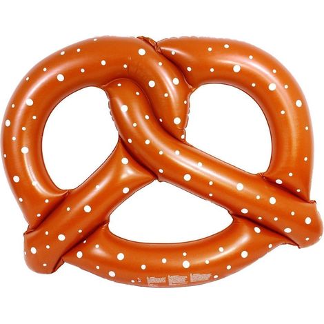 Colchoneta gigante inflable en forma de Bretzel 140 cm de diámetro