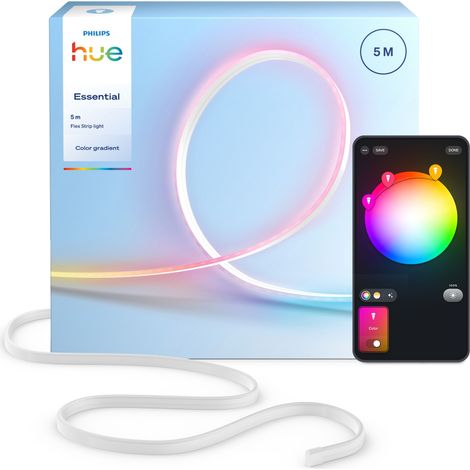 LED-Band - Philips Hue - Flux - 5 m - Chromasync - Farb- und intensives natürliches Weißlicht - 1200 Lumen (1/5)