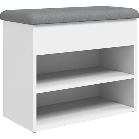 Maison Exclusive - Zapatero blanco 62x32x50 cm madera de ingenier (1/5)