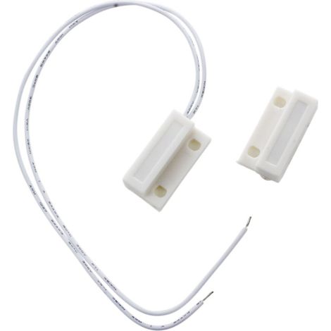 Sensor de interruptor magnético de hoja para contactos de ventanillas de puerta SODIAL(R) blancos