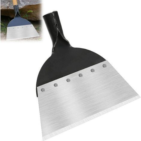 Pala da pulizia per giardino, pala da giardino multifunzionale, pala diserbante in acciaio, attrezzo agricolo per il giardinaggio, diserbo e piantagione (21 cm) (1/5)