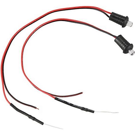 Lot de 2 fausses alarmes de voiture clignotantes LED rouges (12V) à fixer sur le tableau de bord (1/5)