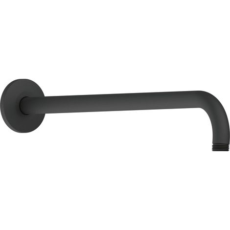 Duscharm Duravit Universal, Wandbefestigung rund, 410 mm, Schwarz Matt (1/3)