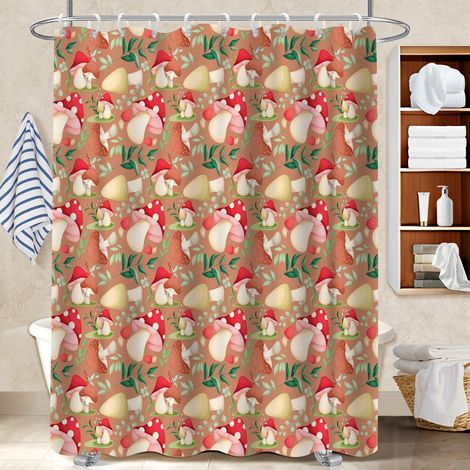 Rideau de bain en polyester 180x180 souple bâche polyester douche pour salle de bain avec douche à l’italienne (1/5)