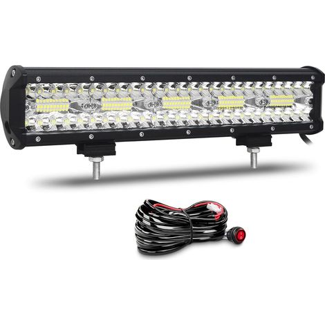 Barre led Spot et Inondation Rampe 12V 24V Étanche 300W Pour Voiture Camion Tracteur Quad Véhicule Bateau Feux Phare de Travail Projecteur 4x4 (1/5)