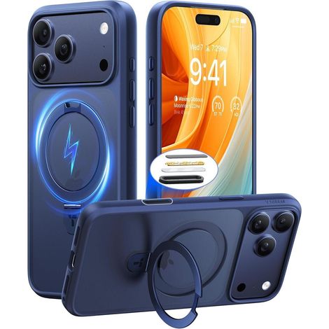 Handyhülle iPhone 17 Pro Max MagSafe Ständer iPhone 17 Pro Max Blau (1/5)