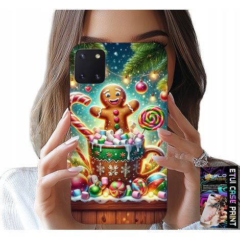 Custodia per Samsung Galaxy A81 - motivi natalizi a tema pan di zenzero + vetro (1/5)