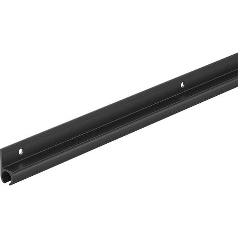 Riel para toldo de aluminio negro 180 100 x 2 6 cm x 9 mm