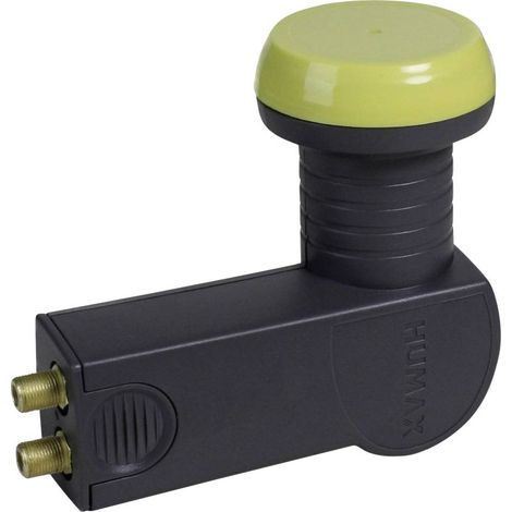 LNB double - Humax - 121-B - Facteur de bruit 0,2 dB - 2 sorties - 1 satellite (1/2)