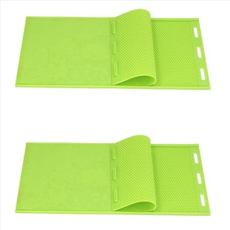 Lot de 2 moules en silicone pour cire d'abeille de 5,4 mm, pour estampage de fondations, équipement d'apiculture (1/4)