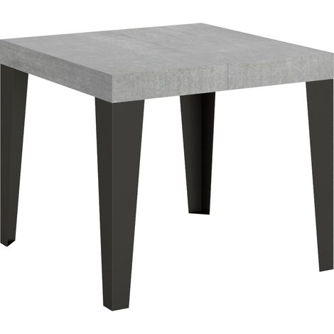Tavolo Allungabile 90-246x90x77 cm Flame Cemento (1/4)