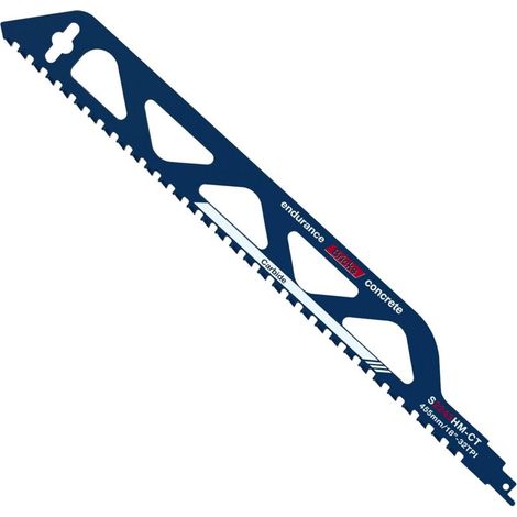 Lames de Scie Sabre, Lame Scie Sabre Carbure, Lame de Scie Sabre Brique, Lames de Scie Professionnelles pour la Coupe de Bois, Métal, Beton et Brique, 455mm (1/5)