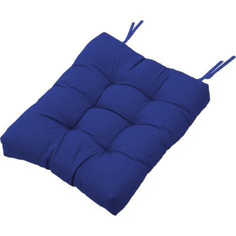 Blue 2 Pcs Outdoor Lounge Chair Cushion Set (1/4)