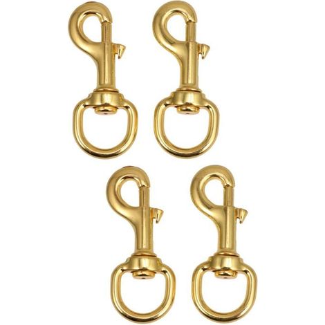 Lot de 4 crochets pivotants pour harnais et laisses de chien (1/4)