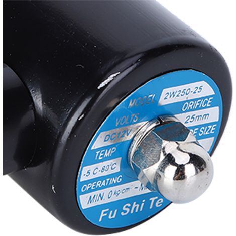 Électrovanne 12V DC 1 pouce en laiton, 2 voies 2 positions, air normalement fermée (1/5)