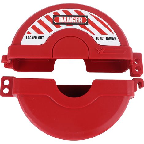 Dispositif de verrouillage pour vanne à clapet + Sans marque + Modèle standard + PP rouge haute résistance, paire (1/5)