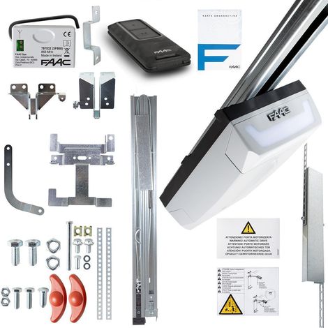 Kit de porte de garage Faac D700HS FDS avec rail Kevlar en deux parties de 3 m
