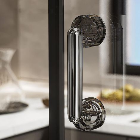 Poignée de porte antibuée, poignée à ventouse étanche pour tiroirs de salle de bain et de cuisine, poignée de porte adaptée à la poignée de porte (1/5)