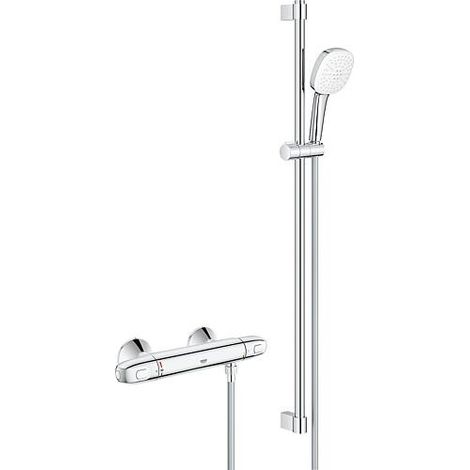 Mitigeur de douche Grohtherm 1000 348245 avec ensemble de douche 900 mm chromé (1/4)