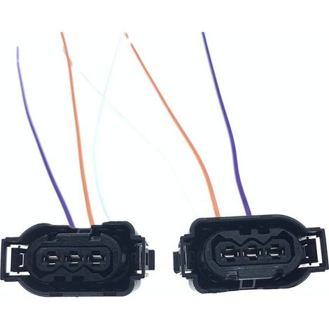 Connecteur de capteur de niveau d'huile compatible avec les BMW Série 1, 2, 3, 4, 5, 6, 7, X1, X2, X3, X5, X6 et X7 -- JB2115-3P