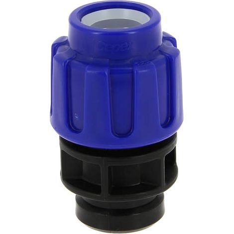 Raccord polypropylène compression 10bar Femelle 3/4 PE Ø25