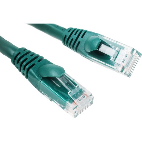 Câble cat 6 Avec connecteur / , U/UTP, gaine PVC Vert, 500mm ( Prix pour 1 )