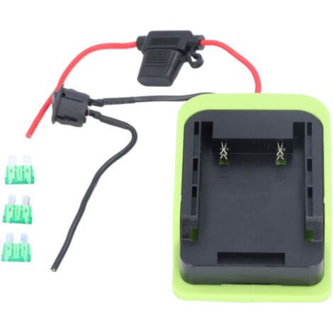 Connecteur d'alimentation de station de batterie 40V 30A, adaptateur d'outil électrique avec bornes de fil de fusible et 14awg pour voiture RC (1/5)