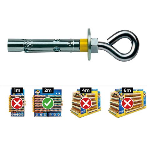 Cheville d expansion celo Anchors Fasteners argent 10 mm (1/6)