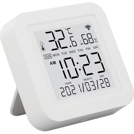 Capteur de température et d'humidité WiFi professionnel, thermomètre intelligent, hygromètre, contrôle du capteur sans fil, surveillance à distance, technologie de détection précise (1/4)