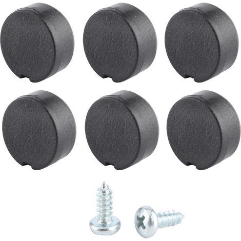 Plafonds de seuil, Qiilu 6 pièces Capuchons de seuil Couvre pièces d'accessoires Automobiles Noires 66788900 adaptées pour Le Transporteur Kombi T5 T5.1 T6. (1/5)