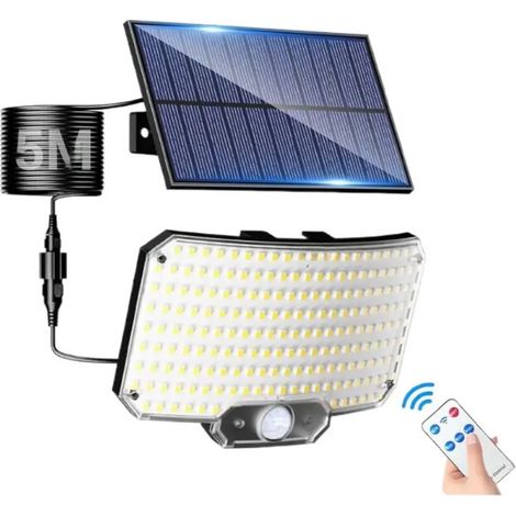 Nuevo modelo 2025 para jardín, garaje, aplique solar de pared, iluminación exterior de patio (TY01003, 234 LED, control remoto) (1/5)