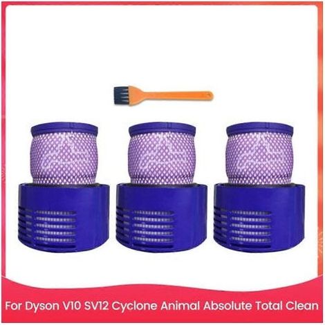 Lot de 3 filtres de rechange pour aspirateurs Cyclone Animal Absolute Total Clean V10 SV12. (1/5)