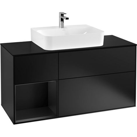 V&B Waschtischunterschrank Finion 120cm, Pl b m, Rg l bla m Lac, bla m Lac (1/2)