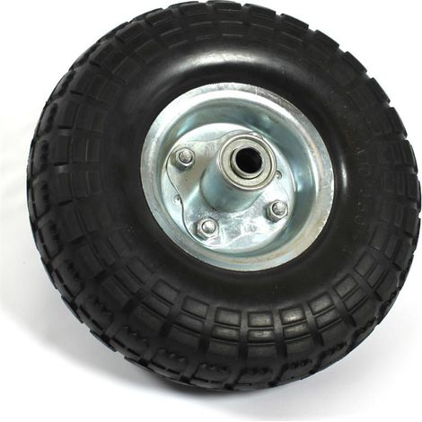 Estexo – Roue de diable en caoutchouc solide Ø 260 mm – Pneus anti-crevaison – Jante métallique boulonnée – Capacité de charge 150 kg