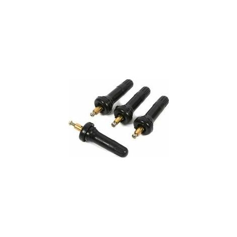 Kit 4x Tiges de Valve Pneu avec Capteur TPMS, Système Surveillance Pression Pneus, Réparation Valve Snap-in pour Voiture (1/4)