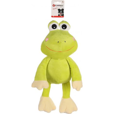 Jouet KERMI la grenouille vert 26 cm pour chien - Flamingo (1/2)