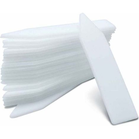 200 small, dicke Pflanzenetiketten, 1 x 5 cm large white Kunststoff-Pflanzenetiketten, wasserfeste Gartenetiketten (1/5)