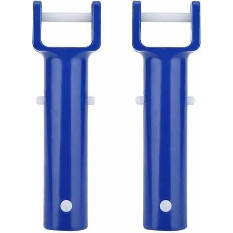 Accessoires de piscine : pince de fixation pour piscine en 2 parties (bleue et blanche) (1/5)