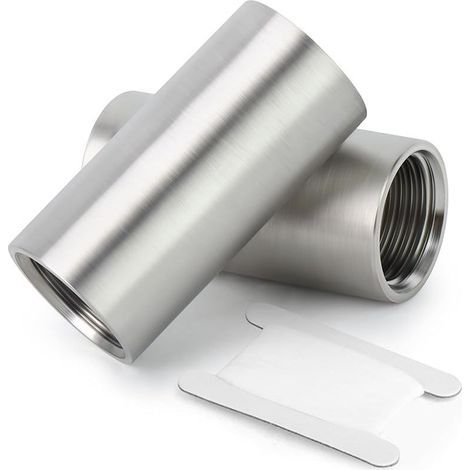 Satz mit 2 Edelstahl-Rohrverschraubungen 304 — 50 mm Gewindenippel (3/4" Innengewinde x 3/4" Innengewinde BSP) (1/5)