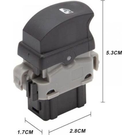 Interrupteur bouton de lève-vitre pour passager avant droit Compatible avec Clio 3 Twingo 2 8200214936 (1/4)