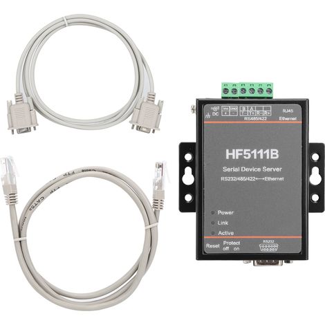Serveur série HF-5111B 3-en-1 RJ45 RS232/RS485/RS422 vers Ethernet DTU (1/5)