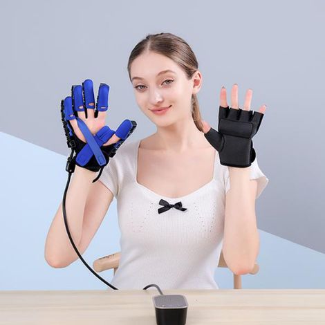 Elektrische Handschuhe, Trainingsgerät für die rechte Hand mit 9 einstellbaren Intensitätsstufen, verbesserte Version L (1/5)