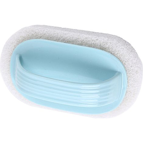Brosse à récurer en fibre PP, tampon de nettoyage en profondeur avec poignée pour carrelage de douche, baignoire, évier, coin de marche de piscine, bleu (1/5)