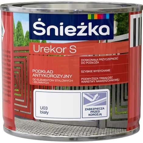 Śnieżka urekor S primer anticorrosivo per metallo bianco 0,2L