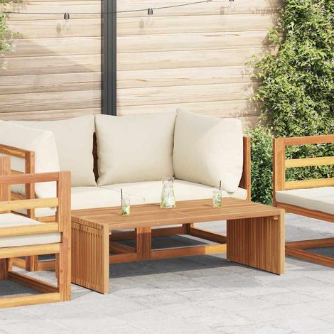 Mesa Lateral de Jardín Manual Marrón 110 x 55 x 35.5 cm