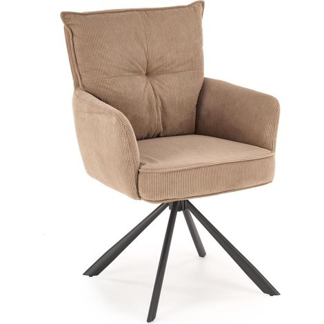 Silla Houston 1797, Capuchino, 90x60x65cm, Tapiz, Metálico