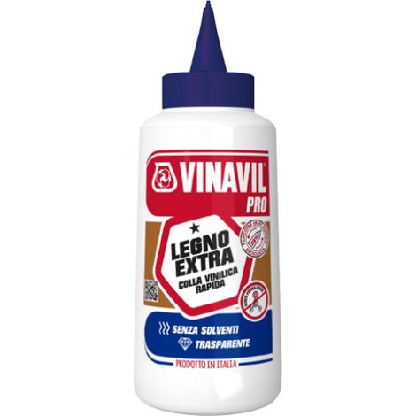 Colla Vinilica rapida VINAVIL PRO exstra Trasparente Legno carta laminato – 750 g (1/6)